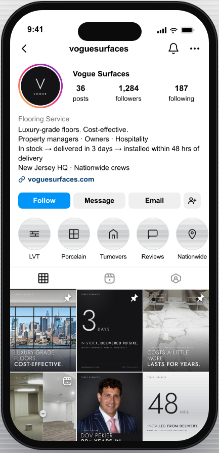 Your Instagram, mocked up